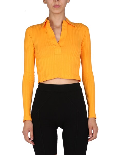  Helmut Lang Cropped Polo 