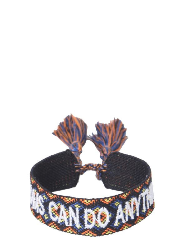  Label K Braided Fabric Bracelet 