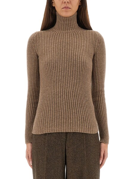  Max Mara Ribbed Turtleneck Sweater 