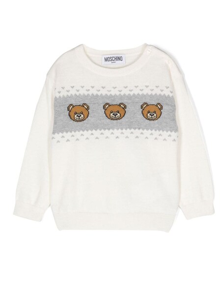  Moschino teddy Bears Crew Neck Pullover 