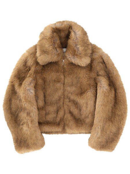  Msgm Eco Fur Jacket 