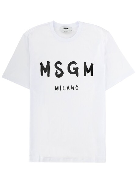  Msgm T-shirt In Cotone 