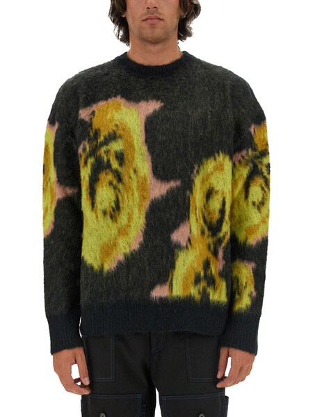  Msgm underground Pixelled Roses Jersey 