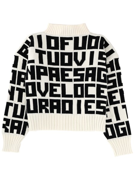  Msgm msgm X Caterina Frongia Lettered Sweater 