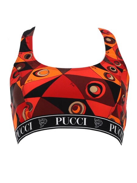  Pucci Top Bra Con Stampa 
