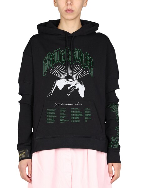  Raf Simons Logo Print Sweatshirt 