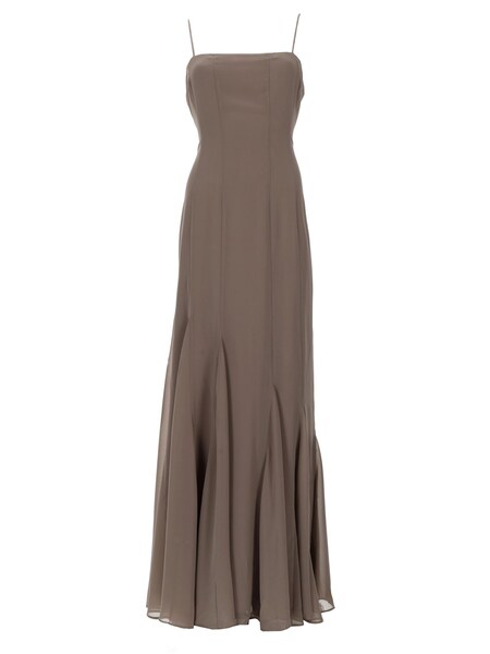  Rotate Abito Lungo In Chiffon 