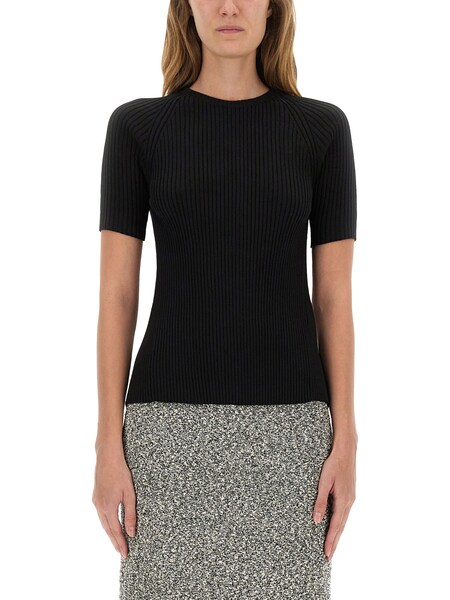  Tory Burch Ribbed Cotton Pullover 