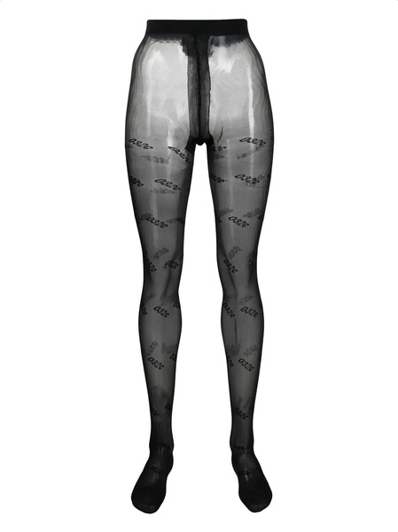  032c Calcetines Con Logo En Jacquard - Negro 