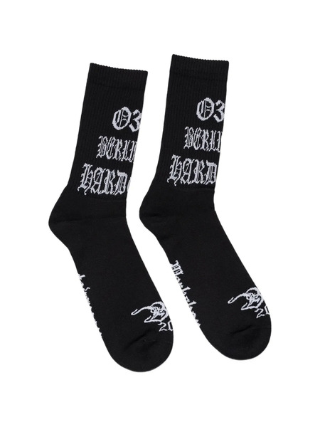  032c Calcetines Con Logo Estampado - Negro 