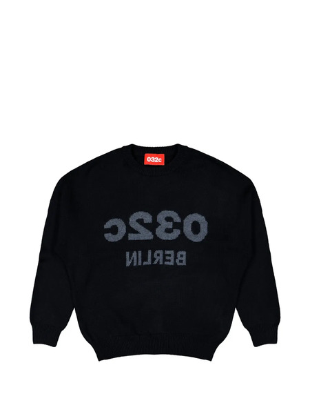  032c Sudadera Con Cuello Redondo - Negro 