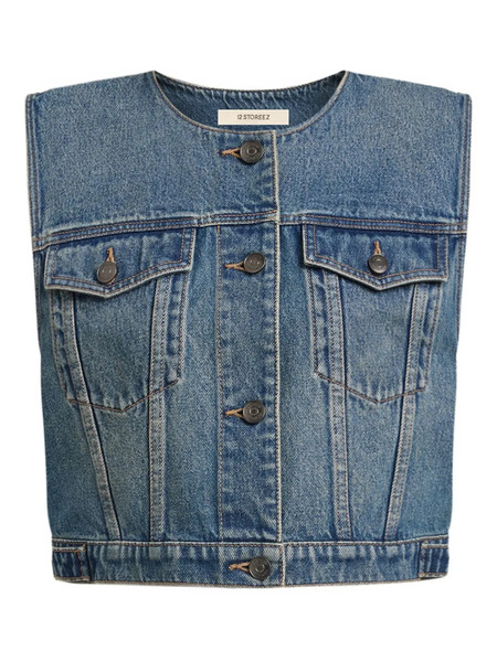  12 Storeez Chaleco Vaquero - Azul 