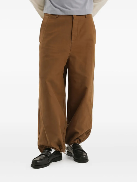  1989 Studio Pantalones Joggers Con Cordón - Marrón 