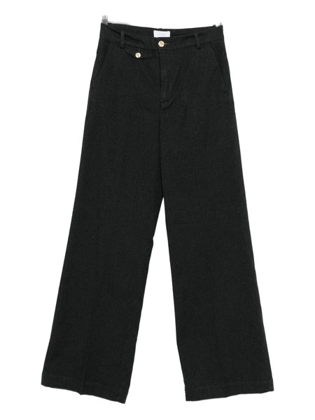  40 Weft Pantalones Con Pinzas - Azul 