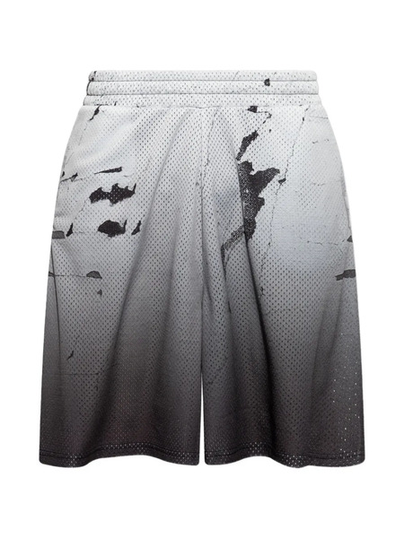  44 Label Group Bermudas Gradient De Seda - Gris 