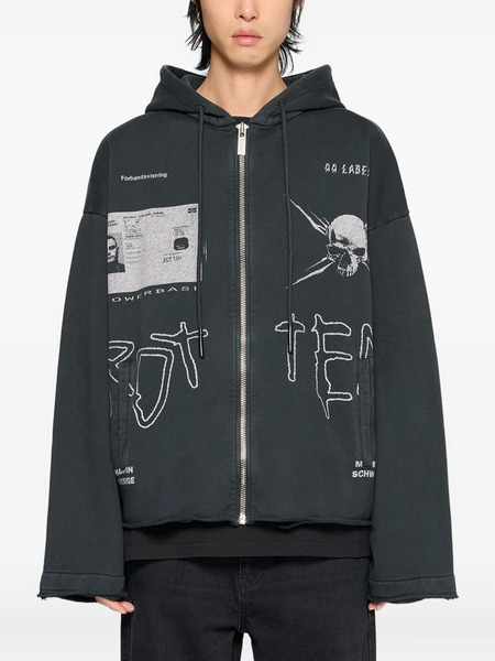  44 Label Group Sudadera Commission Con Capucha - Negro 