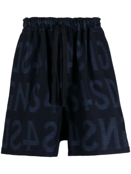  4sdesigns Bermudas Con Logo Estampado - Azul 