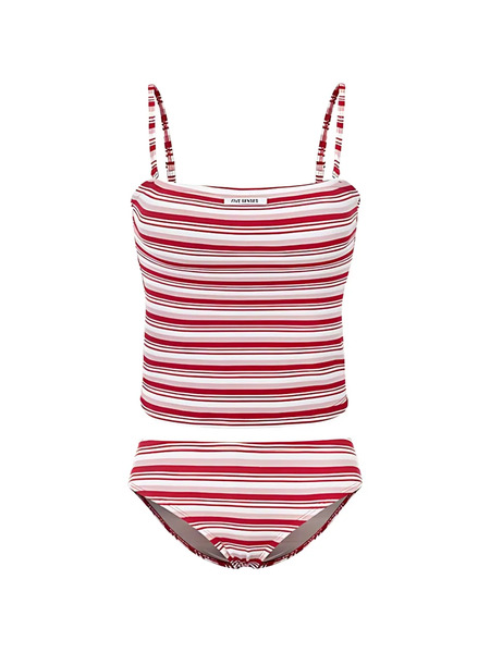  5pening Tankini A Rayas - Rojo 