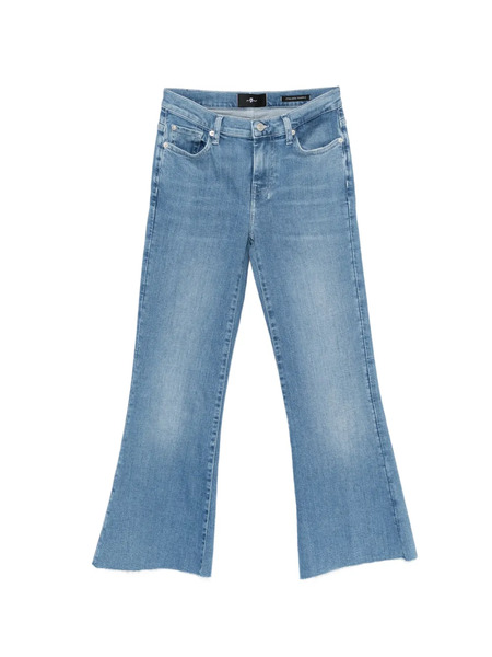  7 For All Mankind Vaqueros Acampanados Estilo Capri - Azul 