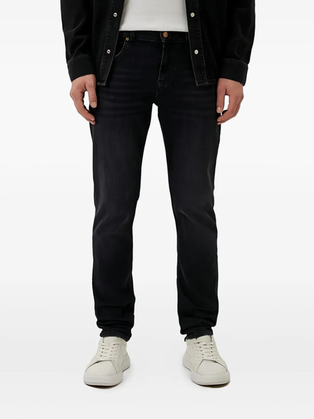  7 For All Mankind Vaqueros Ajustados - Negro 