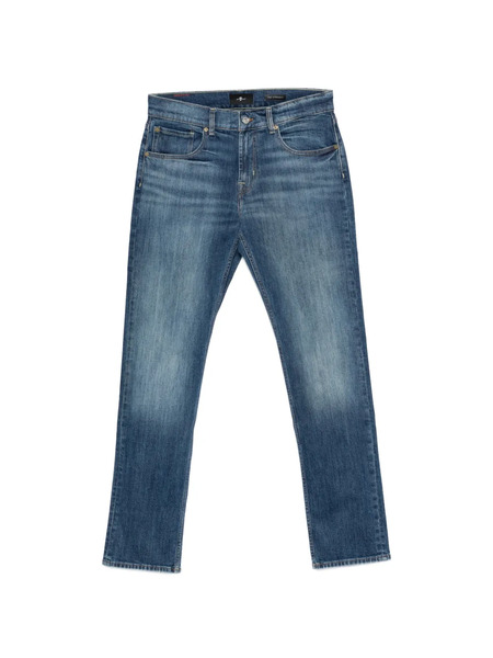  7 For All Mankind Vaqueros Con Cierre De Botón - Azul 