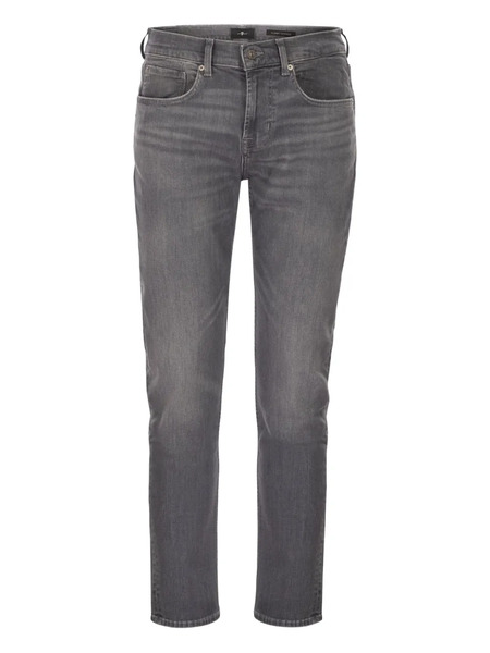  7 For All Mankind Vaqueros Con Cinco Bolsillos - Gris 
