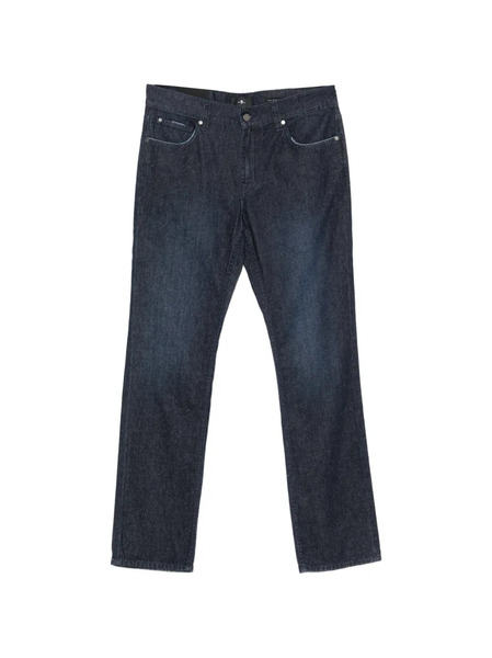  7 For All Mankind Vaqueros Con Diseño Cinco Bolsillos - Azul 