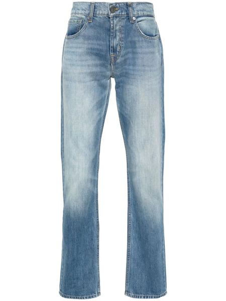  7 For All Mankind Vaqueros Con Parche Del Logo - Azul 
