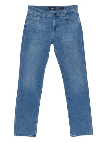  7 For All Mankind Vaqueros De Talle Medio - Azul 