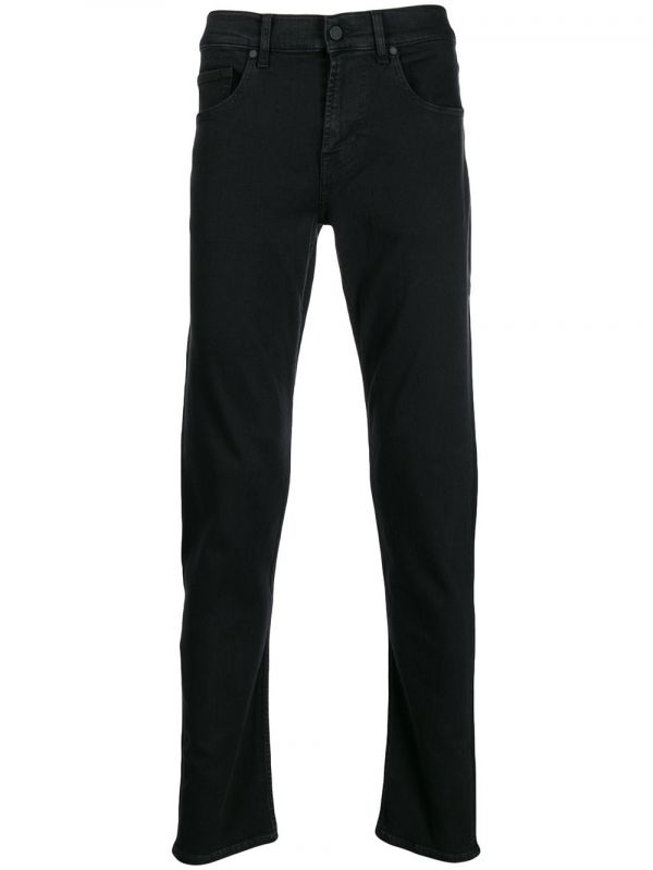  7 For All Mankind Vaqueros Pitillo Slimmy - Negro 