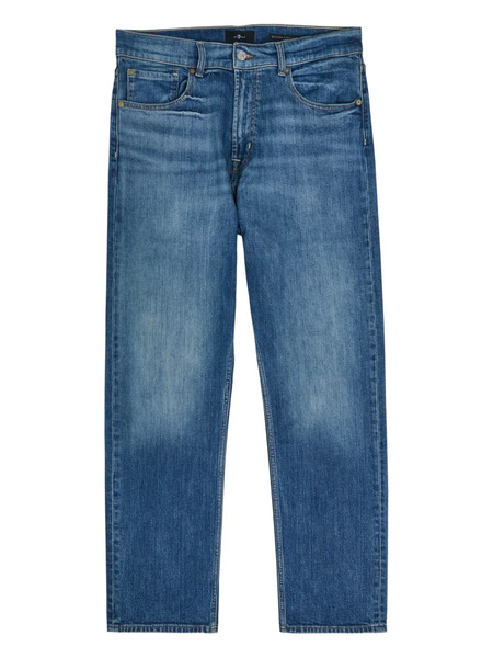  7 For All Mankind Vaqueros Rectos Con Diseño De Cinco Bolsillos - Azul 