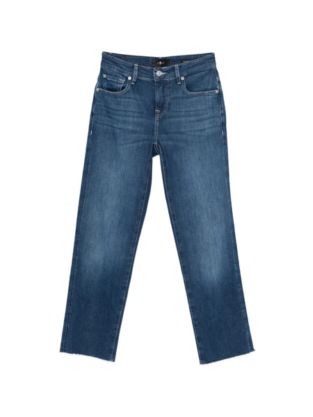  7 For All Mankind Vaqueros Rectos Con Diseño De Cinco Bolsillos - Azul 