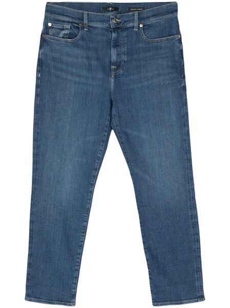  7 For All Mankind Vaqueros Skinny Holgados - Azul 