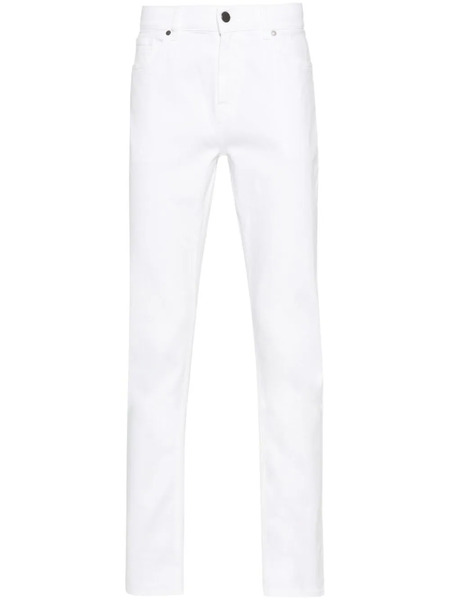  7 For All Mankind Vaqueros Slim Slimmy De Talle Medio - Blanco 