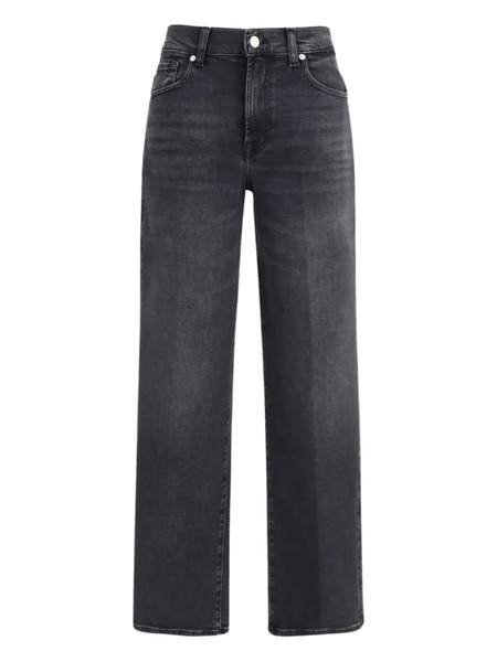 7 For All Mankind Vaqueros Stovepipe Con Cinco Bolsillos - Gris 