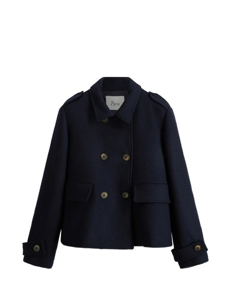  8pm Chaqueta Con Doble Botonadura - Azul 