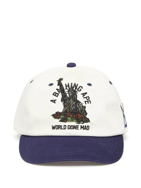  A Bathing Ape® Gorra Bordada - Blanco 