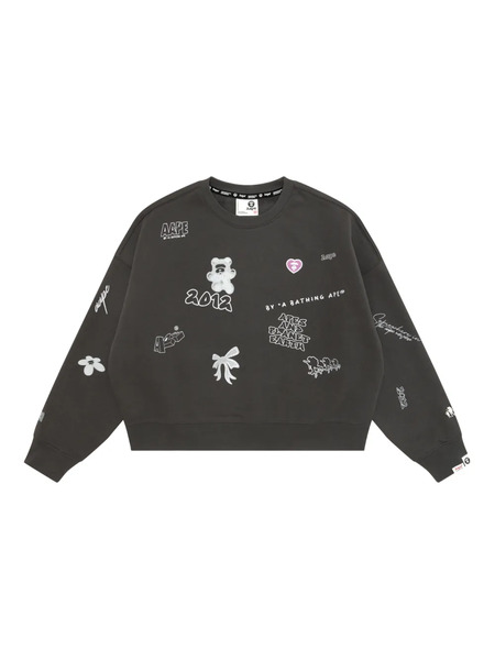  A Bathing Ape® Jersey Con Apliques - Gris 