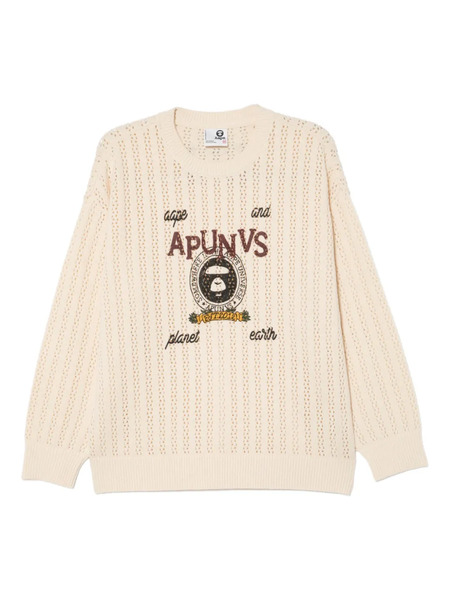  A Bathing Ape® Jersey Moonface - Neutro 