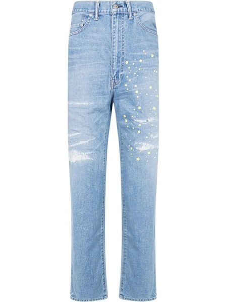  A Bathing Ape® Vaqueros Rectos De A Bathing Ape® X Kid Cudi - Azul 