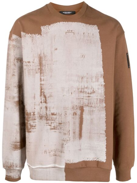  A-cold-wall* Sudadera Brushstroke - Marrón 