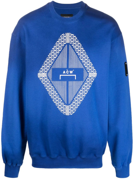  A-cold-wall* Sudadera Con Logo Gradient - Azul 