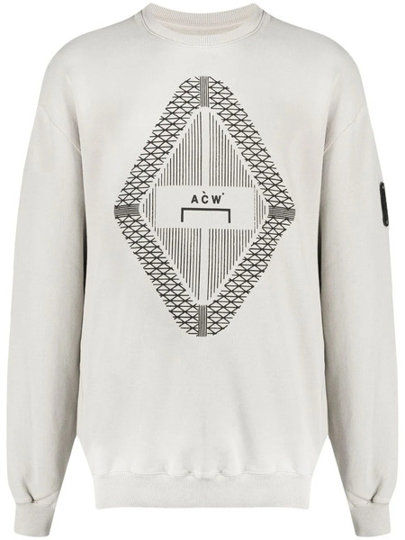  A-cold-wall* Sudadera Con Logo Gradient - Gris 