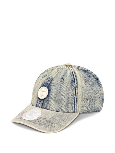  Aape By *a Bathing Ape® Logo-patch Baseball Cap - Azul 