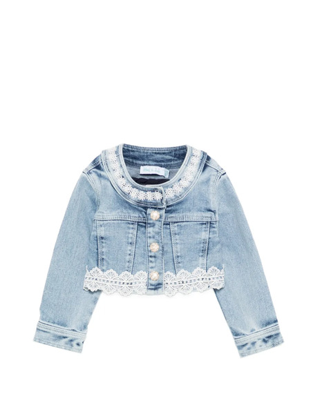  Abel & Lula Chaqueta De Encaje Con Efecto Lavado - Azul 