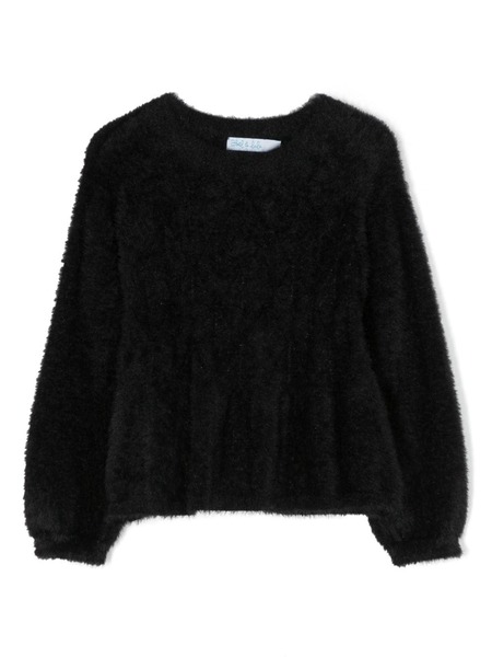  Abel & Lula Jersey Con Efecto Cepillado - Negro 