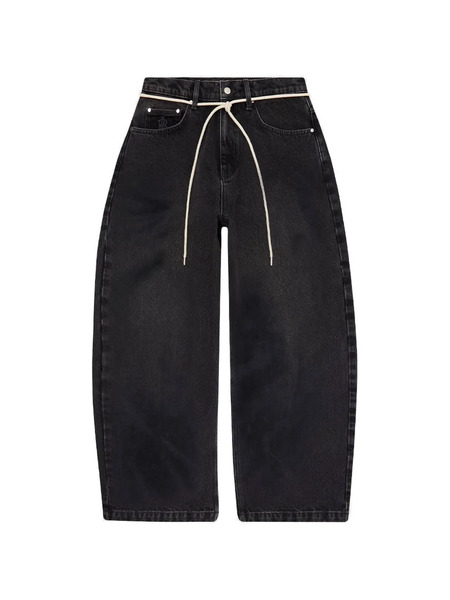  Aboutblank Vaqueros Anchos Con Cordones - Negro 