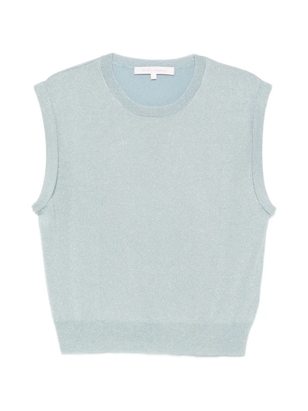  Absolut Cashmere Top Sin Mangas - Azul 