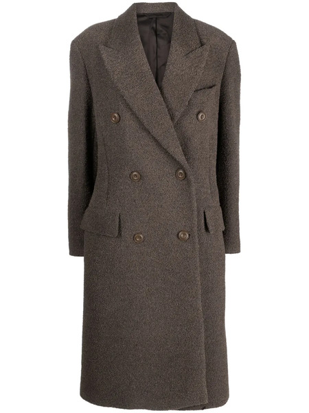  Acne Studios Abrigo Texturizado - Marrón 