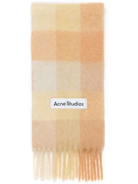  Acne Studios Bufanda Con Aplique Del Logo - Neutro 